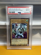 Yu-Gi-Oh Blue-Eyes White Dragon LCKC-EN001 Graded PSA 8 Near Mint - Mint