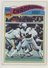 1977 Topps Oakland Raiders Ken Stabler 1976 AFC Championship #526 HOF 0d08