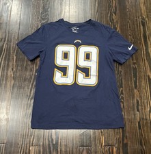 Nike Los Angeles Chargers Joey Bosa T Shirt Men’s Medium Blue Cotton