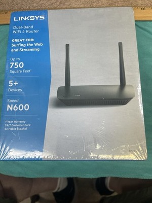 Linksys N600 600 Mbps Speed WiFi Router - E2500 Router Dual Band Wi-fi 4 Router