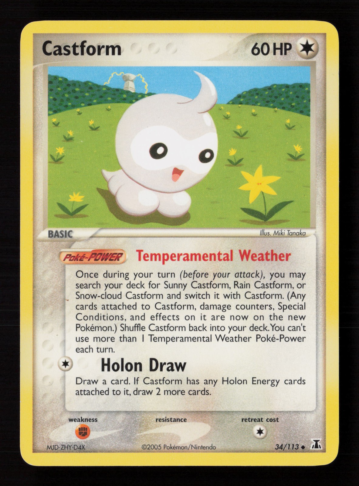 Castform 34/113 Delta Species Pokemon Card -A4