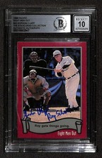 Gordon Clapp Signed 1988 Pacific Eight Men Out Card Beckett 10 Auto