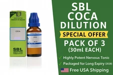 SBL Coca Dilution 30ml × 3 | 3CH, 6CH, 12CH, 30CH, 200CH, 1M | Long Expiry | USA