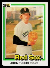 1981 Donruss - John Tudor #457 (RC) Rookie MLB Baseball Card Boston Red Sox. rookie card picture