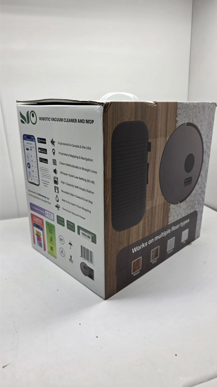 bObsweep Bio Self Empty Robot Vacuum Mop WiFi Mapping
Opens in a new window or tab