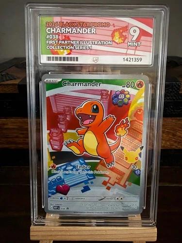 Charmander - MEP 038 - First Partner Illustration - Ace 9 Mint