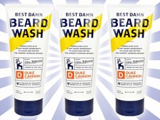3 Duke Cannon Best Damn Beard Wash Citrus Scent 6 OZ