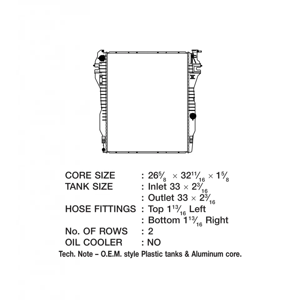 CSF For Dodge Ram 2500 2009 2010 Radiator - Plastic Foto 2 de 4