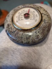 Stone Desktop Paperweight with Temperature Display