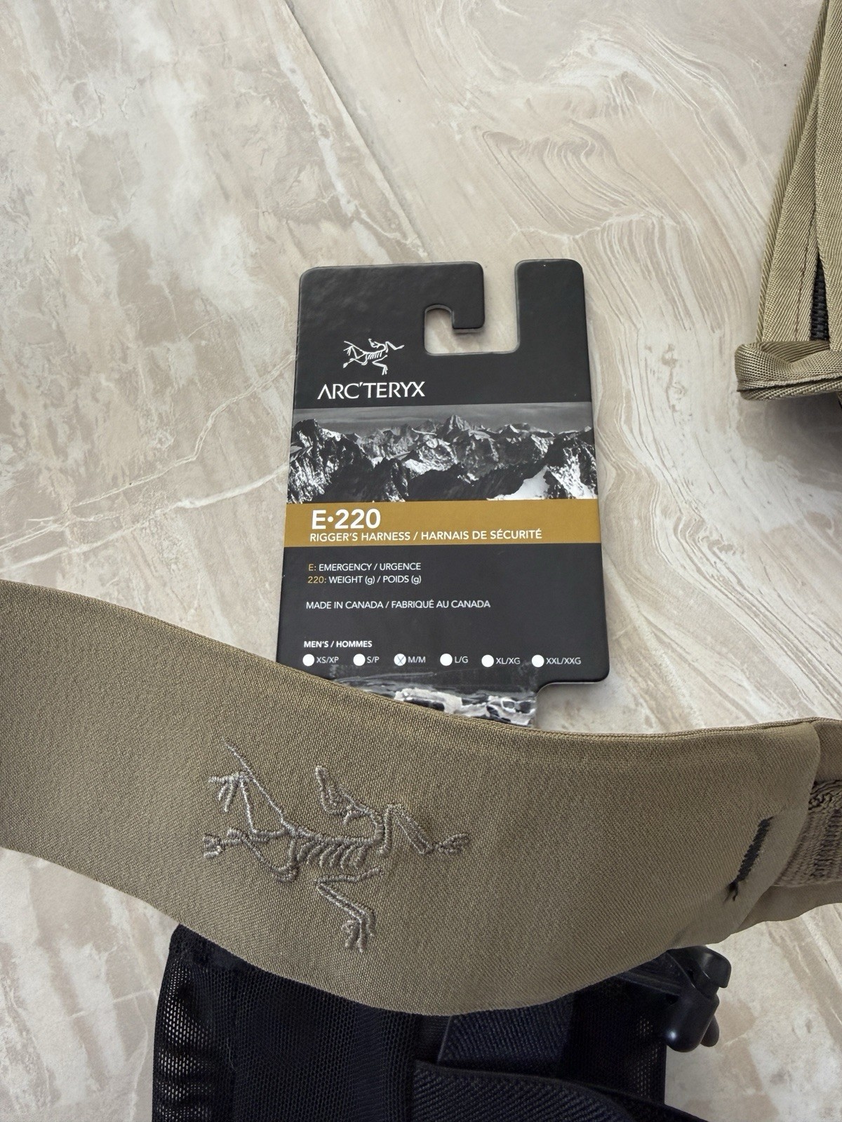 Arc'teryx E220 Rigger's Harness Belt Color: crocodile Size: Medium H150 thumbnail 6