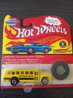 Hot Wheels Vintage Collection S'cool Bus on Card 11522 Yellow
