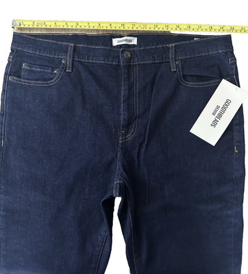 Herren Jeans Skinny Fit Dunkelblau Größe W40 L 30 Comfort Stretch Goodthreads Denim.