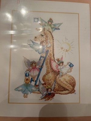 Lanarte Cross Stitch Kit Nursing The Giraffe Maria van Scharrenburg Fairies