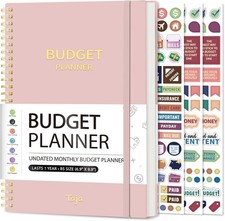 Budget Planner Monthly Budget Book W/ Expense Tracker Notebook Undated Bill