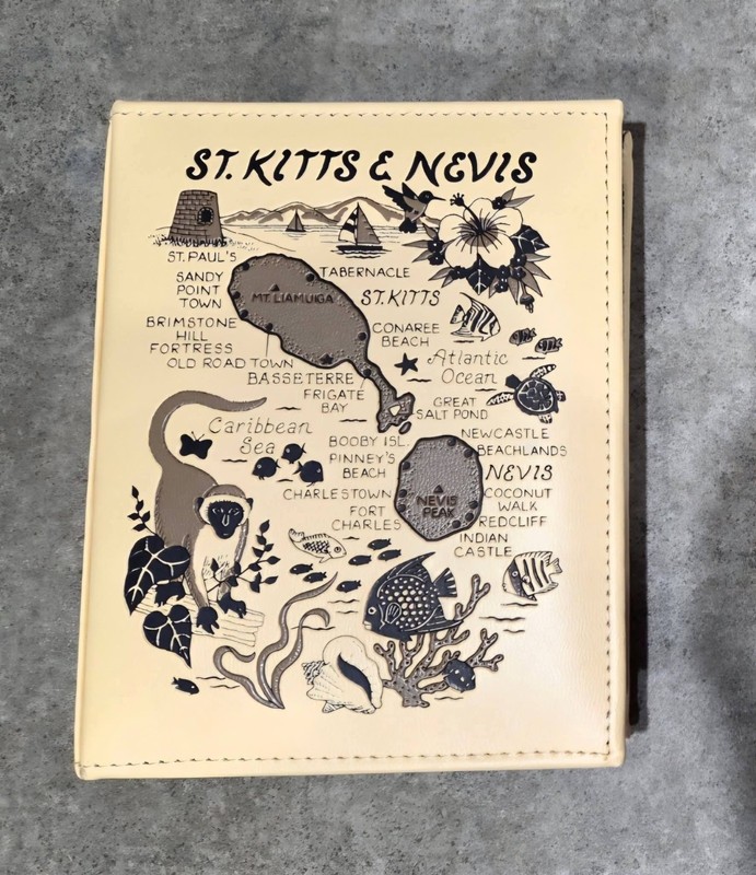 Photo Album St Kitt Nevis Collect Souvenir Vaca Travel Picture Storage Page Book