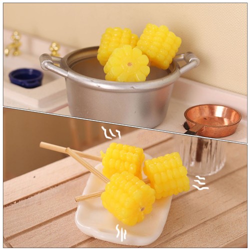 5 Pcs Mini Corn Cob Model Miniature Harvest Vegetables Artifcial - Picture 4 of 12