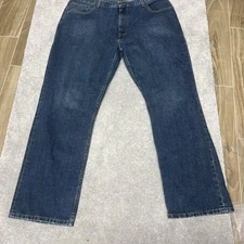 Tommy Hilfiger Jeans Mens 40x32 Blue Relaxed Fit Straight Leg Premium Denim