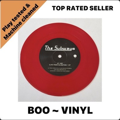The Subways At 1 AM Live From Islington 7'' Red Vinyl Single NM / M
