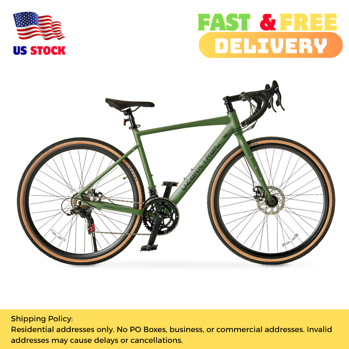 700c Ozark Trail Explorer Drop Bar Gravel Bike, Fits Riders 5'1