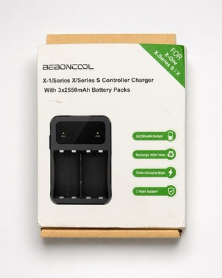 Beboncool X-1 Controller Charger with 3x2550 mAh Battery Packs for X-One/XSeries