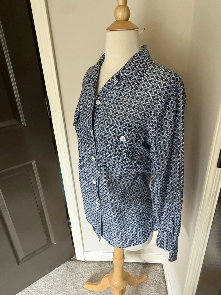 Camisa Equipment Mujer S Mezcla Algodón Seda Foto 4 de 4