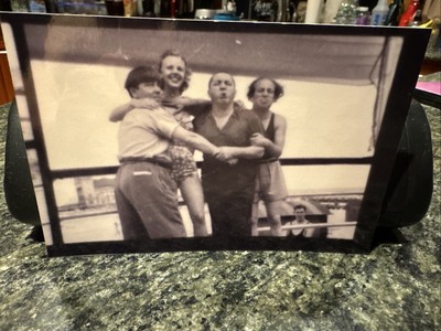 Three Stooges Candid Photo Steel Pier Atlantic City W/Girl