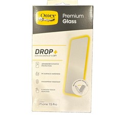 OtterBox Premium Glass Screen Protector for Apple iPhone 15 Pro Clear Anti-FP