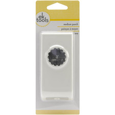 Ek Tools Circle Punch 1-Inch Scalloped Edge Package White 54-20067