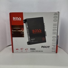 BOSS Audio Systems R1004 Riot Serie Amplificador de 4 Canales Audio Audio Coche - Clase A/B,