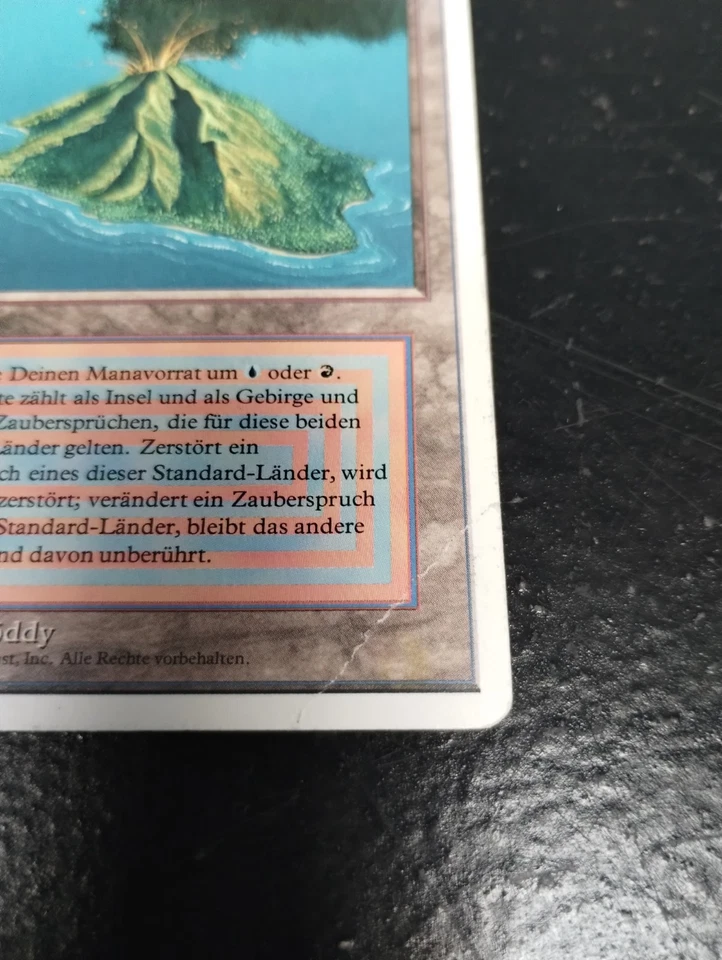 German Volcanic Island Revised Edition MTG Single Damaged - Image 4 of 4