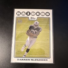 Topps 2008 Darren McFadden Rookie #346 Oakland Raiders NFL Football Card. rookie card picture