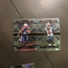 2023 Panini Select Rookie Demario Douglas #68 & Bryce Young Rookie #14