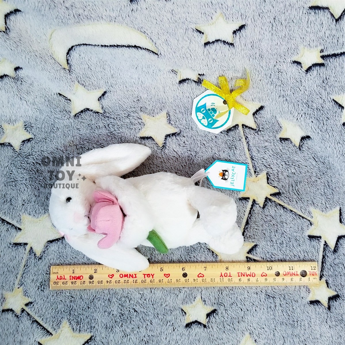 AUTHENTIC Jellycat Bashful Bunny Peony NWT Retired Plush Pink