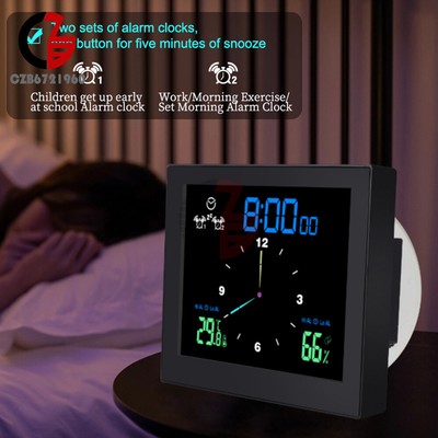 TS-WP10 5inch Indoor Home Waterproof Desktop Electronic Digital Clock  Hygrometer | eBay