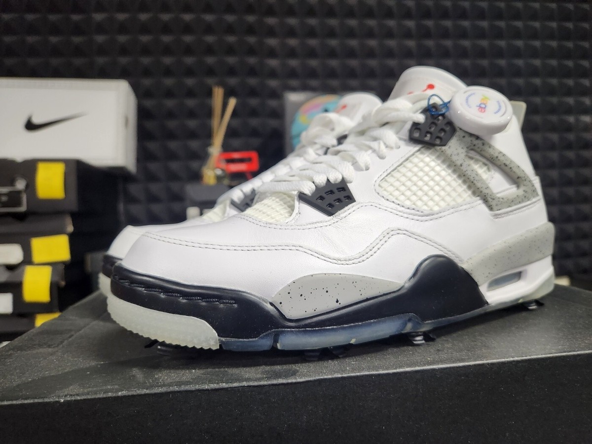 シューズ(男性用) Jordan 4 Retro Golf White Cement Jordan Jordan 4 Golf 