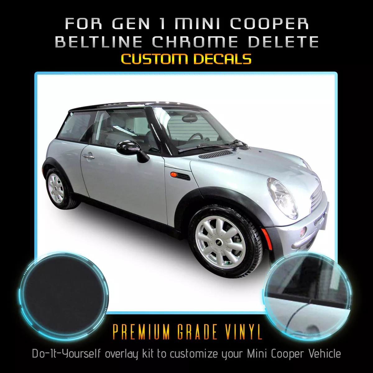 Mini cooper outlet blackout exterior trim