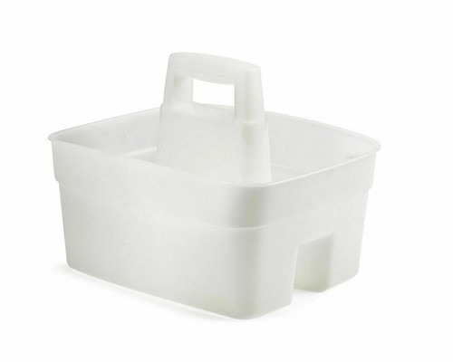 Handy Basket Kitchen Caddy Cutlery Handle Tidy Tray Organiser Cleaning Plastic - Picture 4 of 11