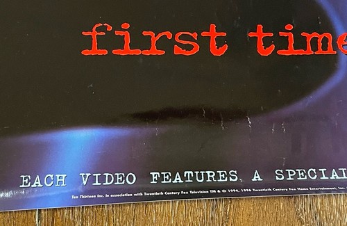 DESC LESEN. The X-Files 1996 zum ersten Mal auf Video Video Store Poster Promo selten - Bild 11 von 18