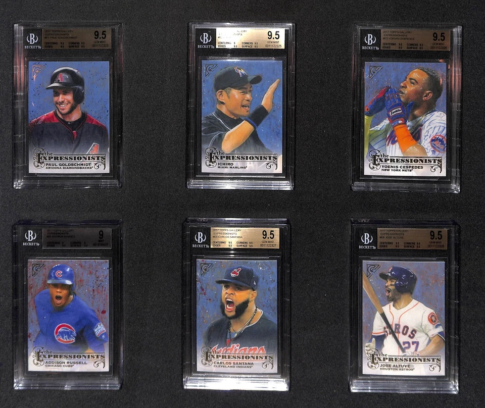 2017 TOPPS GALLERY EXPRESSIONISTS SSP SET 1-30 BGS 10 9.5 9 TROUT POP 1 RARE - Image 2 of 4