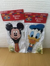 Mickey Mouse & Donald Duck Paddle Ball Tootsie Toy Vintage 1995 Brand New