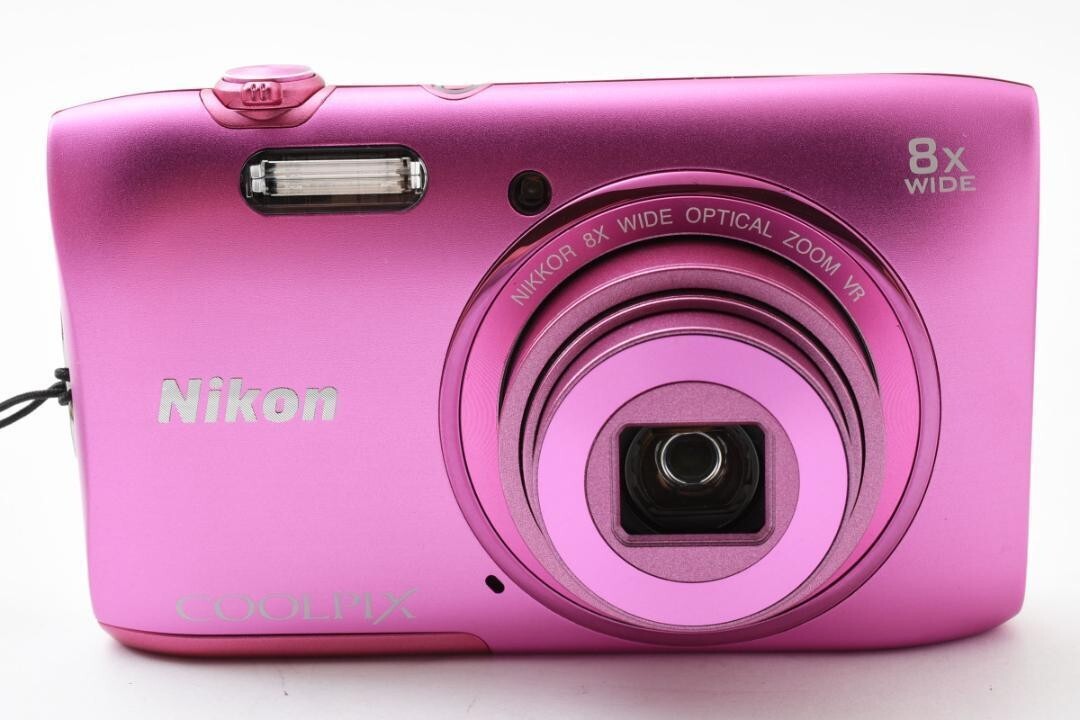 ★超美品★Nikon COOLPIX S3600　B018 W/BOX] Nikon Coolpix S3600 Pink 8x Zoom Digital Camera gift from