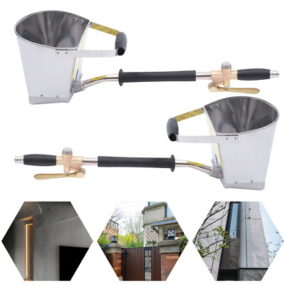 2* Cement Mortar Sprayer Hopper 4 Jet Paint Wall Concrete Stucco Spray Gun Tool