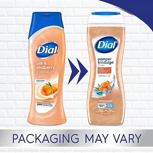 Dial Body Wash, Pamper & Indulge, Silk & Seaberry, 16 fl oz, Pack of 6