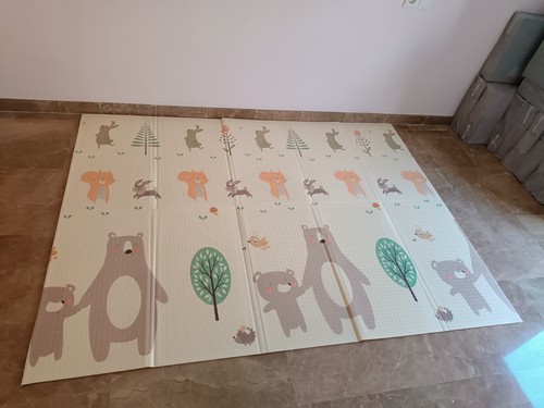 Alfombra de Juegos para bebés espesor 1 cm, plegable, antideslizante,2x1,50xc1 - Imagen 2 de 2