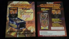 1x Gladiators - Gottlieb - ORIGINAL NOS Promotional Advertising Flyer