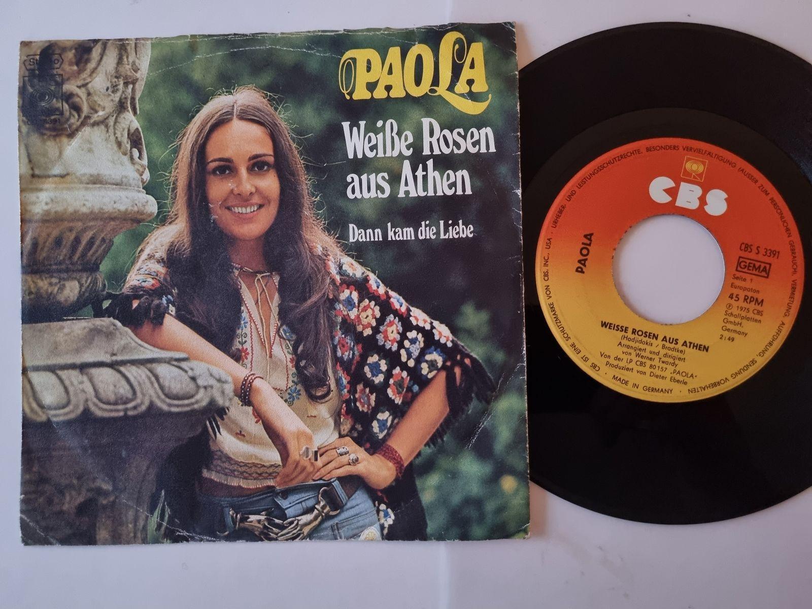 7"" Single Paola del Medico - Weisse Rosen aus Athen Vinyl Germany
