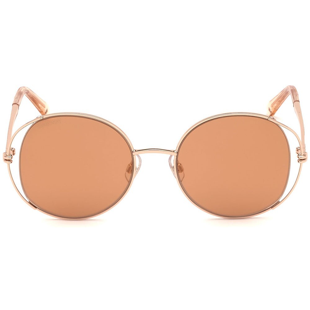 Круглая металлическая оправа для солнцезащитных очков Swarovski SW230 из желтого золота весом 28 г 54-20-135 SK0230 SW 27890₽