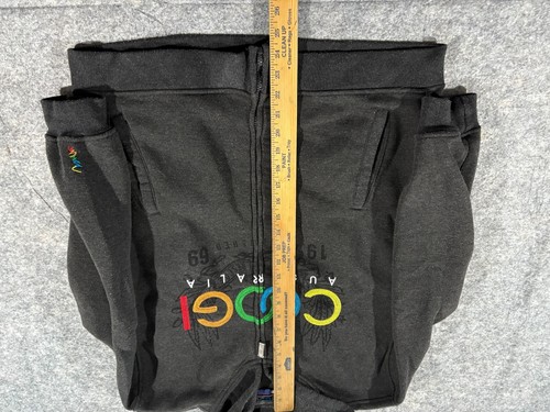 Coogi Australia Spell Out Zip up Hoodie Sweatshirt Grey Sz M (10/12) Kids Boys - Picture 6 of 12