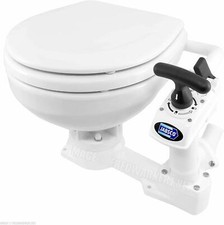 Jabsco Twist n Lock Manual Head Marine Boat Toilet with Compact Bowl 29090-5000
