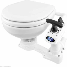 Jabsco Twist n Lock Manual Head Marine Boat Toilet with Compact Bowl 29090-5000